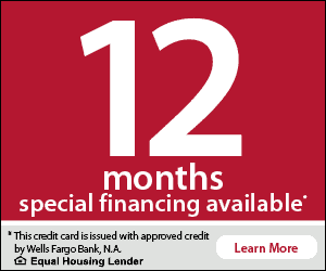 12-months Special Financing by Wells Fargo at Blinds 'N' Shades Express near Campbell, California (CA)
