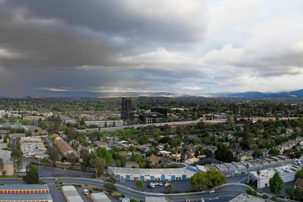 Aerial view of Campbell, California